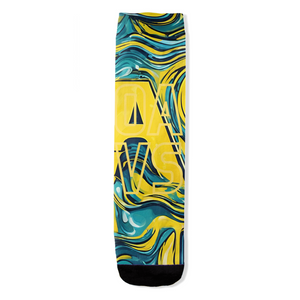 AACC Currents All-Over Print Socks