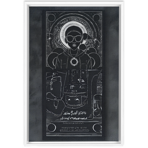 Black Son Eclipse Framed Canvas Wraps