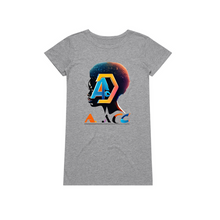Load image into Gallery viewer, Apparel-DTG-TshirtDress-ASC-4028-L-AthleticHeather-Womens-CFCB-20250811204628771