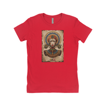 Load image into Gallery viewer, Apparel-DTG-TShirt-NL-3900-S-Red-Womens-CF-20250729100610397