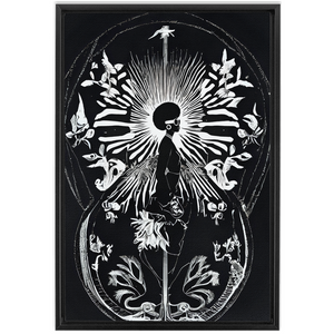 Black Sunshine East Framed Canvas Wraps