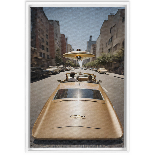 Cruising In My 2064 Framed Canvas Wraps