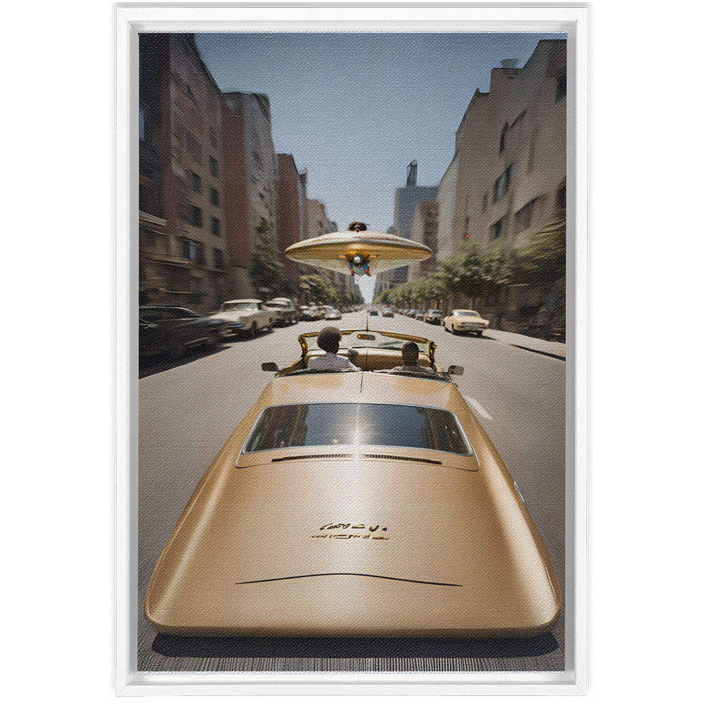 Cruising In My 2064 Framed Canvas Wraps