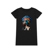 Load image into Gallery viewer, Apparel-DTG-TshirtDress-ASC-4028-M-Black-Womens-CFCB-20250811215358898