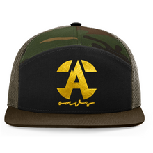 Load image into Gallery viewer, TruckerCap-DTF-Richardson-168-Black/GreenCamo/Loden-20251006163802544