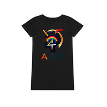 Load image into Gallery viewer, Apparel-DTG-TshirtDress-ASC-4028-M-Black-Womens-CFCB-20250811201434801