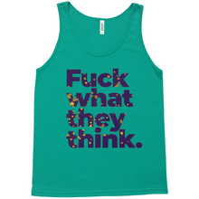 Load image into Gallery viewer, Fuck what they think Tank Tops