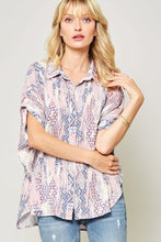 Load image into Gallery viewer, Ornately Patterned Woven Top