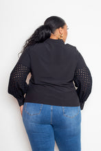 Load image into Gallery viewer, Blouse With Punched Sleeves