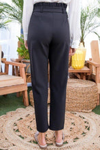 Load image into Gallery viewer, Ruffle High Waist Belt Side Pocket Front Zipper Solid Pants