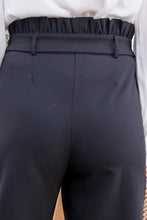Load image into Gallery viewer, Ruffle High Waist Belt Side Pocket Front Zipper Solid Pants