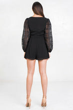 Load image into Gallery viewer, V Neckline Solid Romper