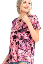 Load image into Gallery viewer, Tie Dye Print Short Sleeve Top