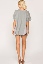 Load image into Gallery viewer, Rib Knit Mixed Dolman Sleeve Top With Round Hem