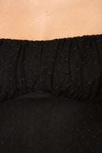 Load image into Gallery viewer, Luxe Polkadot Stretch Mesh Puff Sleeve Bodysuit