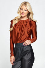 Load image into Gallery viewer, Metallic Padded Shoulder Bodysuit