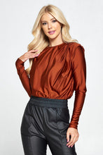 Load image into Gallery viewer, Metallic Padded Shoulder Bodysuit