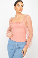 Load image into Gallery viewer, Square Neck Smocking Top