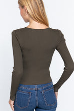 Load image into Gallery viewer, Shirring Sweatheart Neck Sweater