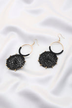 Load image into Gallery viewer, Double Circle Thread Beaded Earring