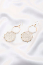 Load image into Gallery viewer, Double Circle Thread Beaded Earring