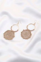 Load image into Gallery viewer, Double Circle Thread Beaded Earring