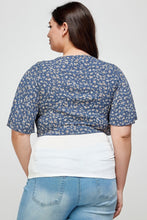Load image into Gallery viewer, Plus Size Ditsy Floral Print Cropped Bolero Cardigan