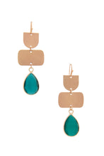 Load image into Gallery viewer, Teardrop Gem Multi Shape Dangle Earring