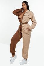 Load image into Gallery viewer, Long Sleeve Oversized Cozy Shirt Jumpsuit