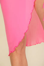 Load image into Gallery viewer, Sexy Sheer Mesh Drawstring Ruched Skirt