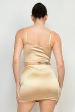 Load image into Gallery viewer, Sweetheart Bustier Rhinestones Crop Top