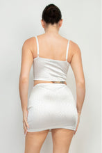 Load image into Gallery viewer, Sweetheart Bustier Rhinestones Crop Top