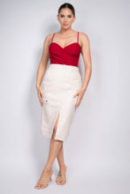 Load image into Gallery viewer, Faux Leather High-rise Cargo Skirt