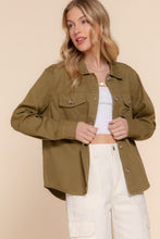 Load image into Gallery viewer, Button Down Cotton Denim Shacket