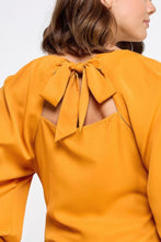 Load image into Gallery viewer, Raglan Long Sleeve Top With Back Neck Tie