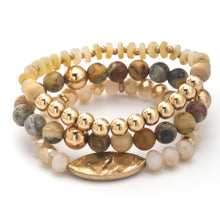Load image into Gallery viewer, Multi Mix Bead Stretch Bracelet Set
