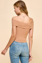 Load image into Gallery viewer, Off Shoulder Ribbed Top