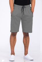 Load image into Gallery viewer, Cotton Blend Lounge Sweat Shorts with Zipper Pockets