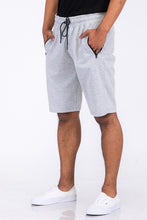 Load image into Gallery viewer, Cotton Blend Lounge Sweat Shorts with Zipper Pockets