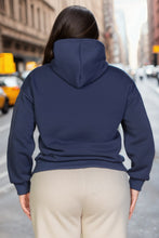 Load image into Gallery viewer, Plus Size Graphic Kangaroo Pocket Drawstring Hoodie