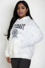 Load image into Gallery viewer, Plus Size Graphic Kangaroo Pocket Drawstring Hoodie