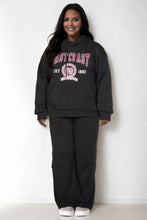 Load image into Gallery viewer, Plus Size Graphic Kangaroo Pocket Drawstring Hoodie