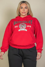 Load image into Gallery viewer, Plus Size Graphic Kangaroo Pocket Drawstring Hoodie