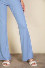Load image into Gallery viewer, Ribbed Cropped Top And Bootcut Pants Sets
