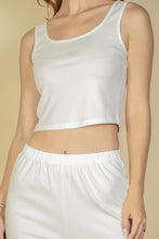 Load image into Gallery viewer, Flat Back Rib 3 Pieces Cami Top With Pants And Long Cardigan Set
