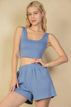 Load image into Gallery viewer, Crop Tank Top And Shorts Set