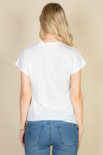 Load image into Gallery viewer, Batwing Sleeve Twist Front Tee