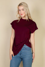 Load image into Gallery viewer, Batwing Sleeve Twist Front Tee