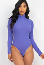 Load image into Gallery viewer, Ribbed Turtle Neck Long Sleeve Bodysuit