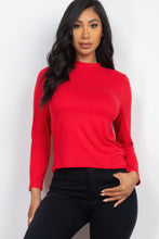 Load image into Gallery viewer, Mock Neck Solid Long Sleeve Top